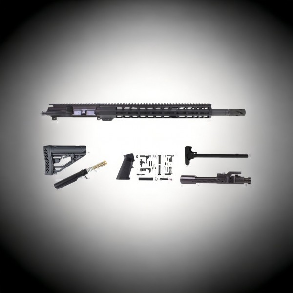 AR-15 .50 BEOWULF 12.7x42 18" Parkerized Rifle Kit / 15" Mlok / Adaptive Stock